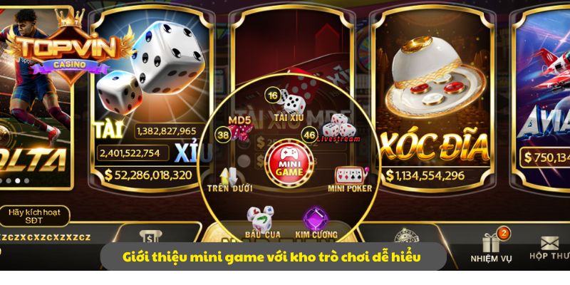 Giới thiệu mini game với kho trò chơi dễ hiểu